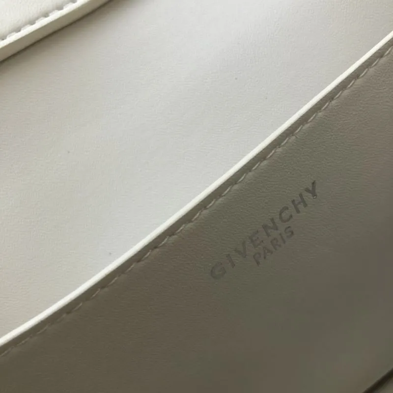 Givenchy White Leather Chain Satchel Bag - Image 9