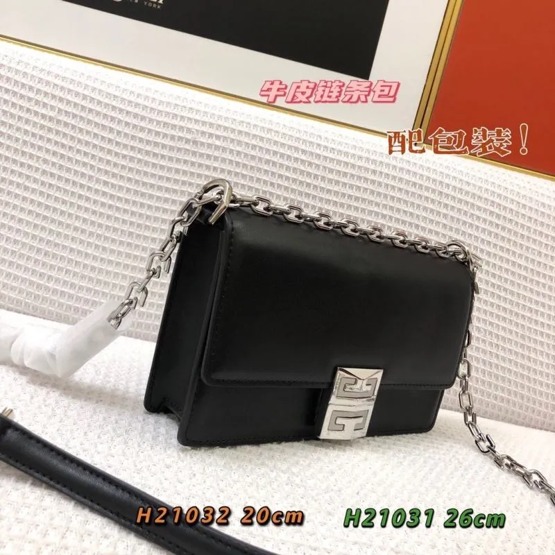 Alternative view of Givenchy Black Leather Chain Satchel Bag H21031