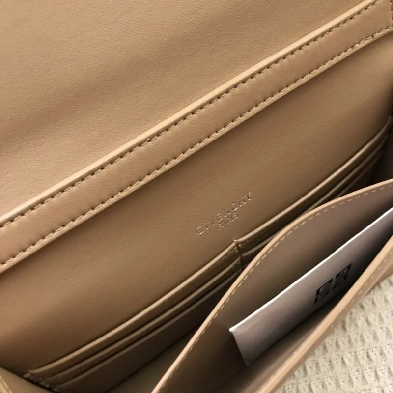 Givenchy Beige Leather Chain Satchel Bag H21031 26cm - Image 9