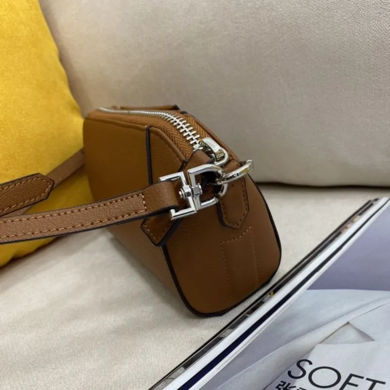Alternative view of Givenchy Brown Leather Crossbody Satchel Bag