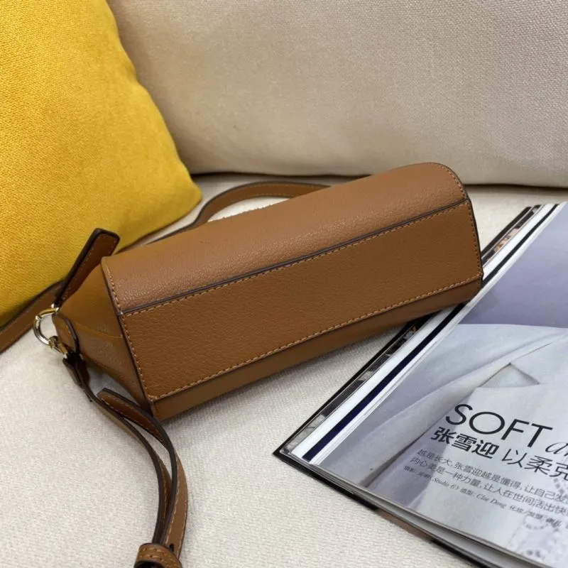 Givenchy Brown Leather Crossbody Satchel Bag - Image 4