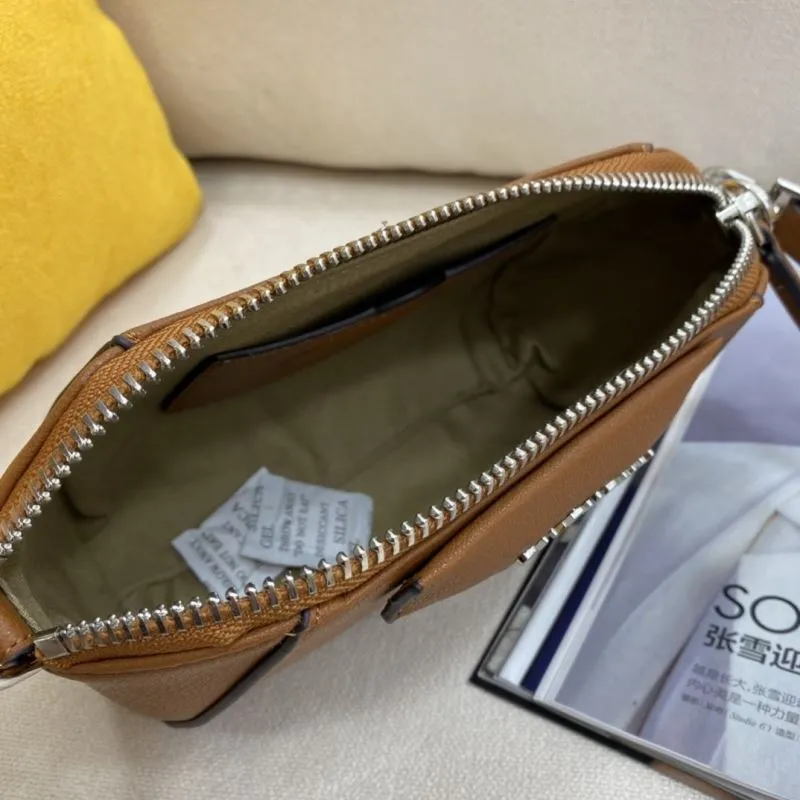 Givenchy Brown Leather Crossbody Satchel Bag - Image 7