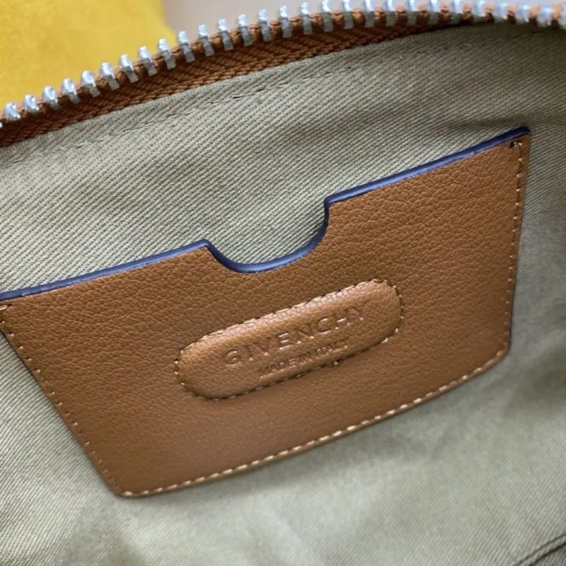 Givenchy Brown Leather Crossbody Satchel Bag - Image 8
