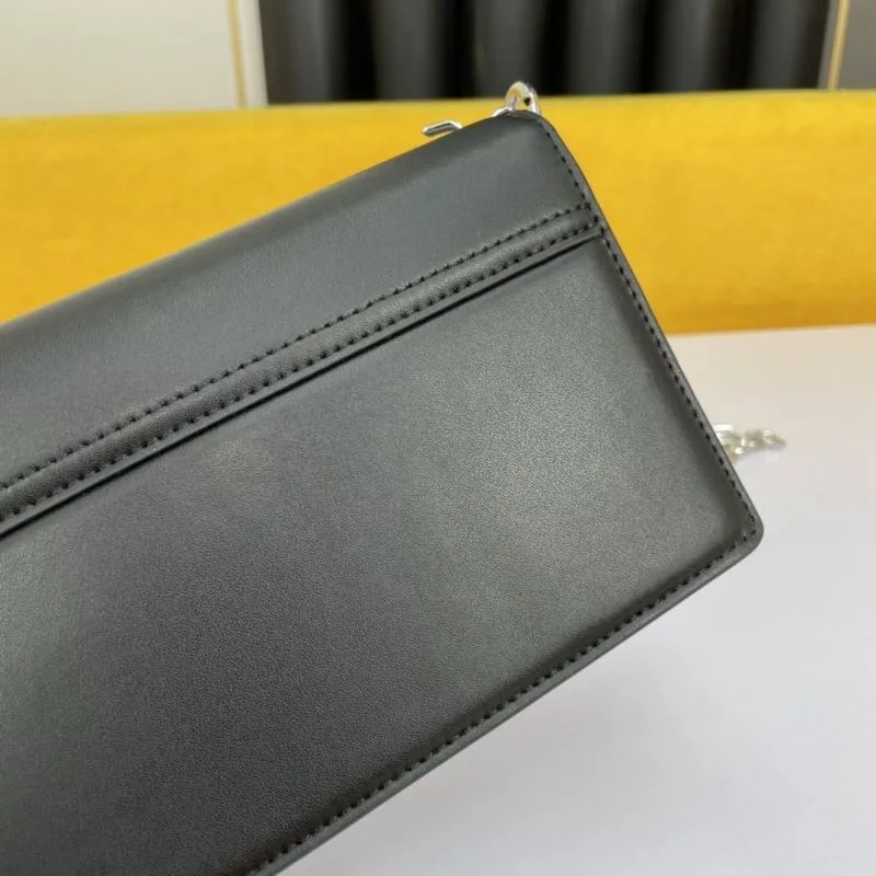 Givenchy Black Leather Chain Satchel Bag - Image 3