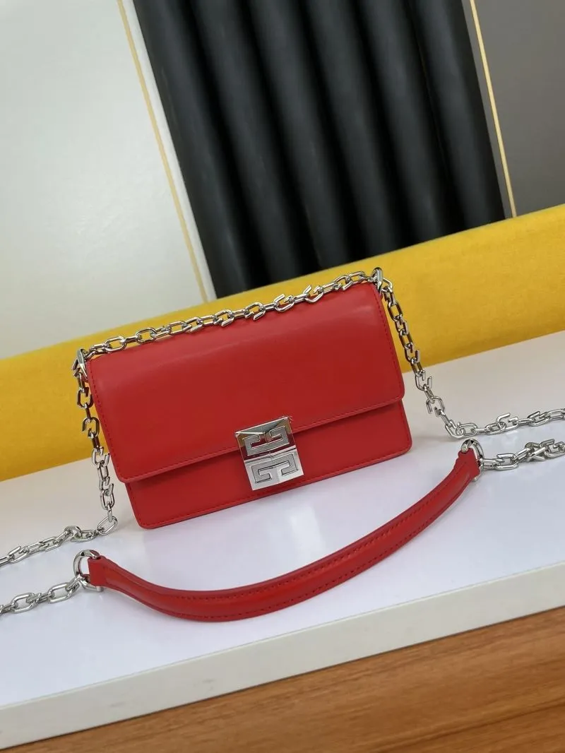Givenchy Red Chain Satchel Bag