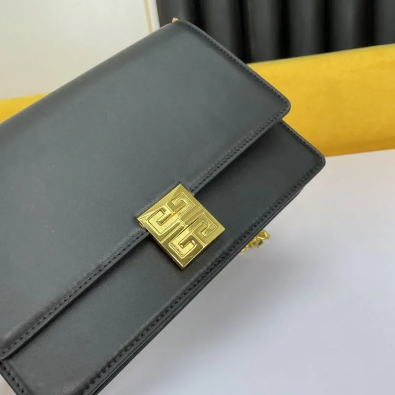 Givenchy Black Leather Chain Satchel Bag - Image 3