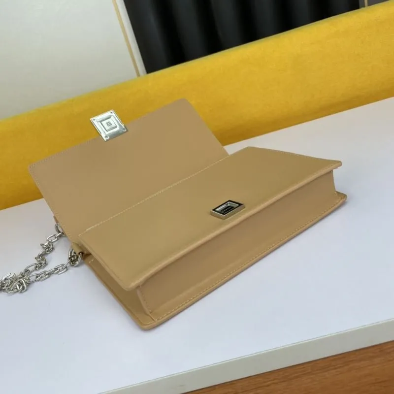 Givenchy Beige Chain Satchel Bag - Image 4