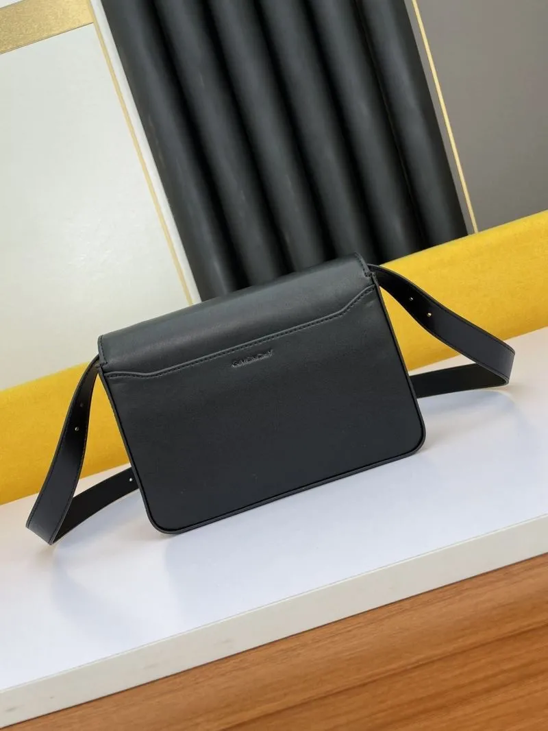 Givenchy Black Leather Satchel Crossbody Bag 117 - Image 3