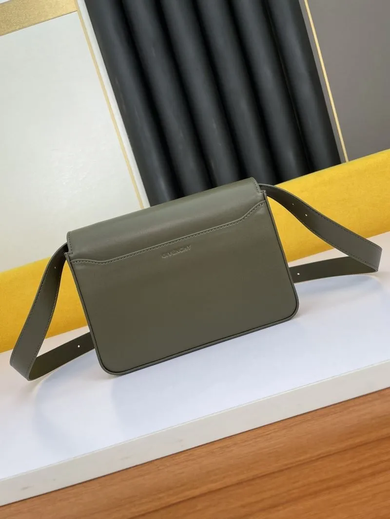 Givenchy Olive Green Crossbody Satchel Bag - Image 3