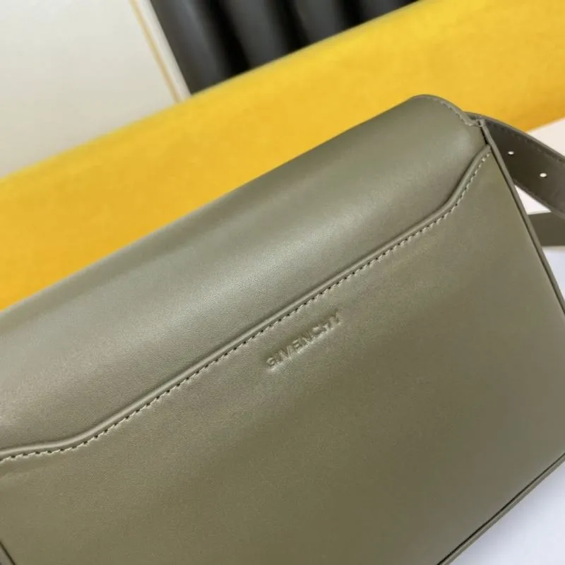 Givenchy Olive Green Crossbody Satchel Bag - Image 4