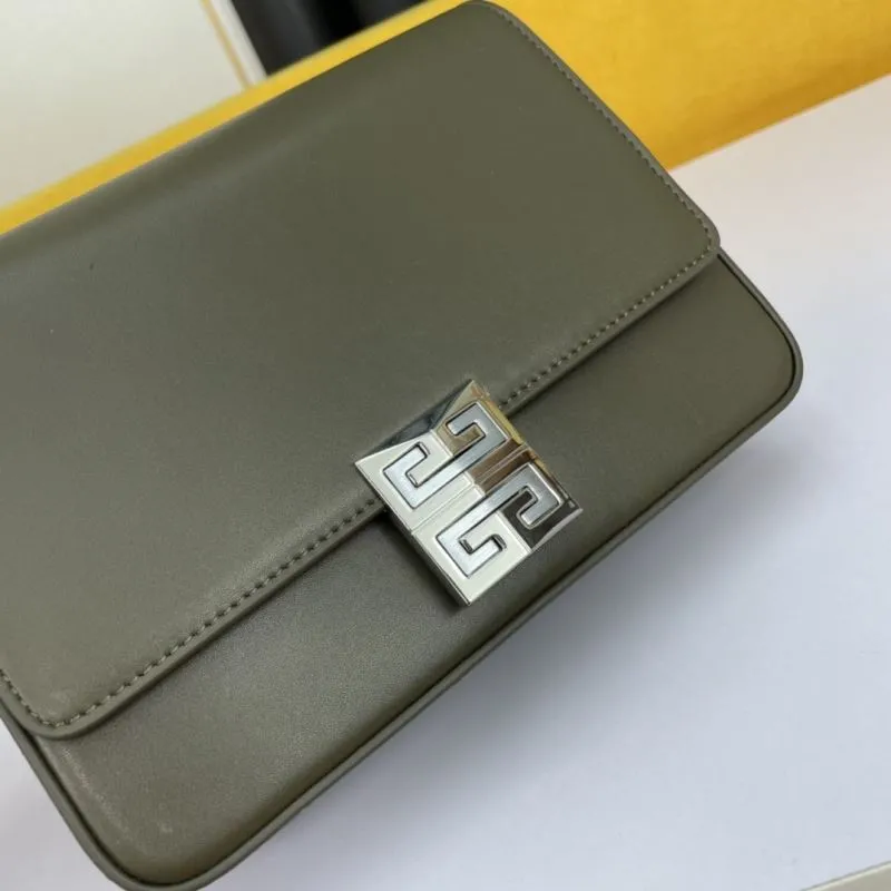 Givenchy Olive Green Crossbody Satchel Bag - Image 6