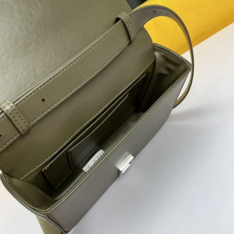 Givenchy Olive Green Crossbody Satchel Bag - Image 8