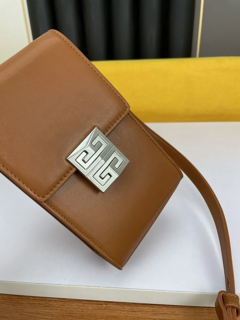 Givenchy Brown Crossbody Satchel Bag - Image 4