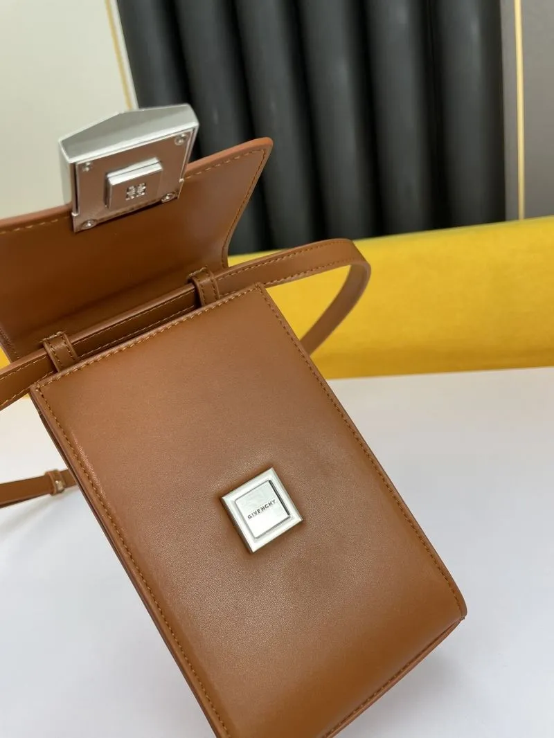 Givenchy Brown Crossbody Satchel Bag - Image 8