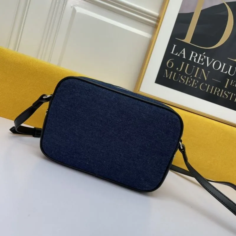 Givenchy Dark Blue Denim Crossbody Satchel Bag 128 - Image 3