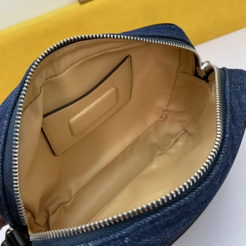 Givenchy Dark Blue Denim Crossbody Satchel Bag 128 - Image 7