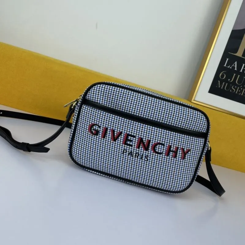 Givenchy Houndstooth Crossbody Satchel Bag
