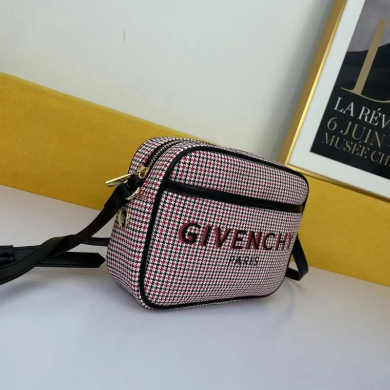 Alternative view of Givenchy Pink Houndstooth Crossbody Camera Bag