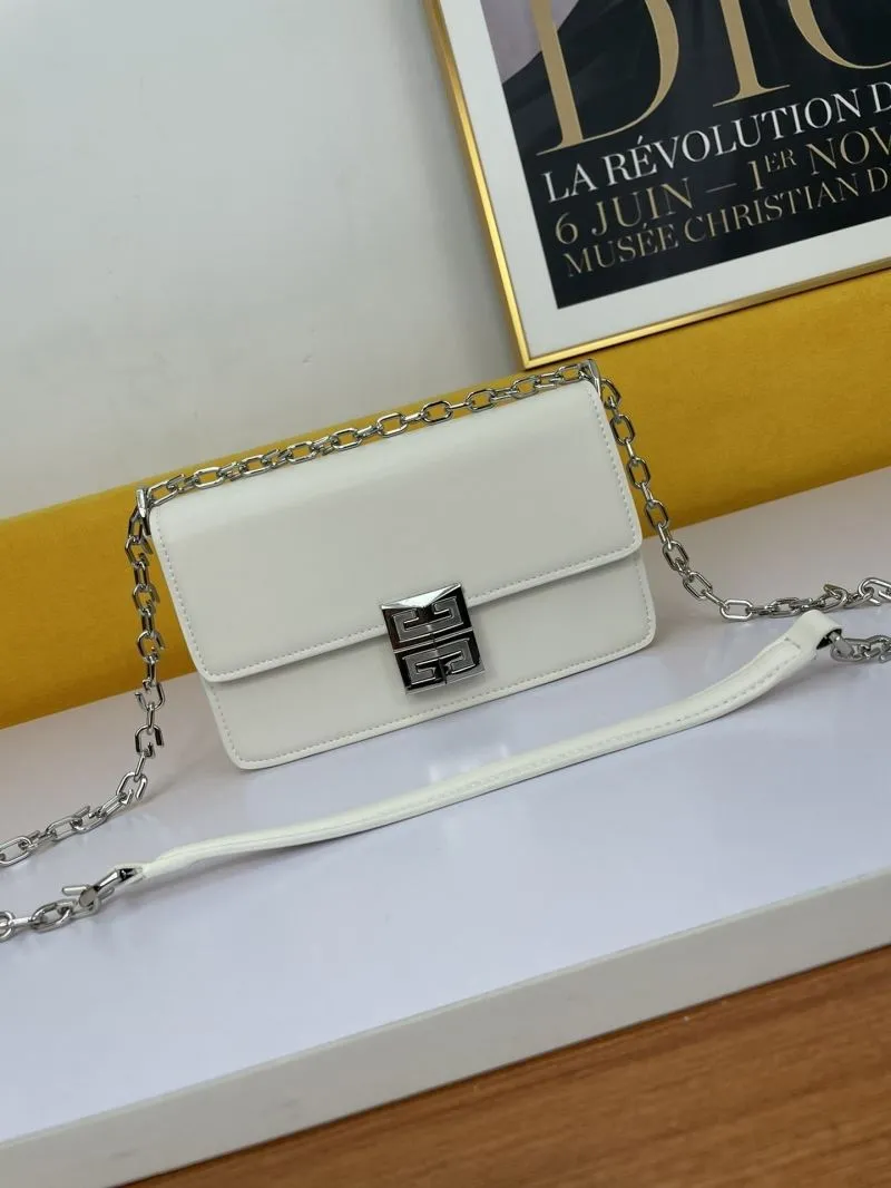 Givenchy White Satchel Crossbody Bag 131