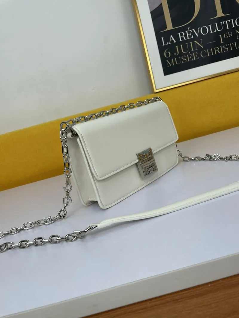 Alternative view of Givenchy White Satchel Crossbody Bag 131