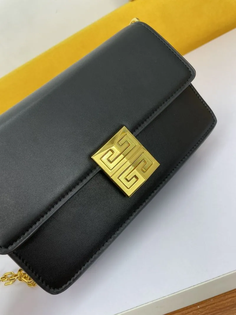 Givenchy Black Leather Chain Satchel Bag - Image 4