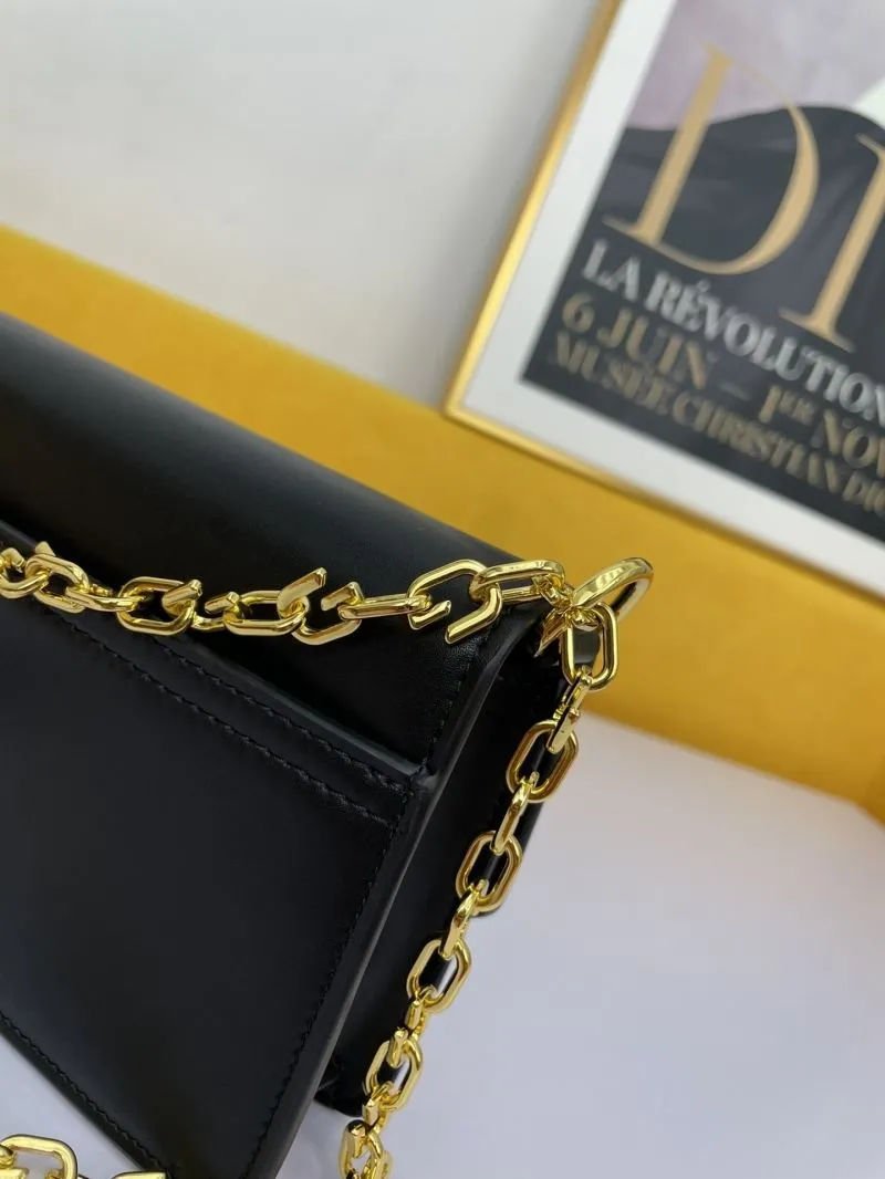 Givenchy Black Leather Chain Satchel Bag - Image 6