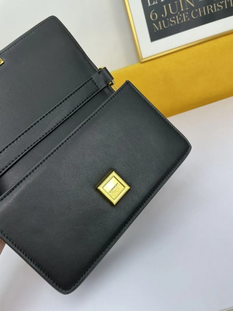 Givenchy Black Leather Chain Satchel Bag - Image 8