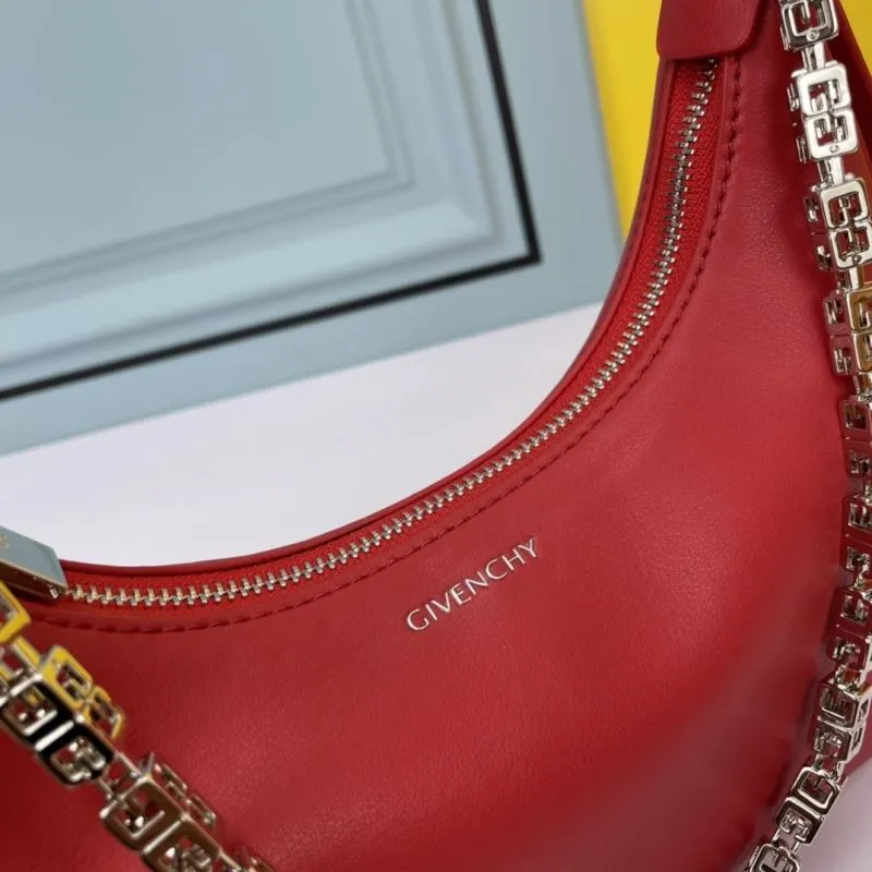 Givenchy Red Hobo Shoulder Bag - Image 4