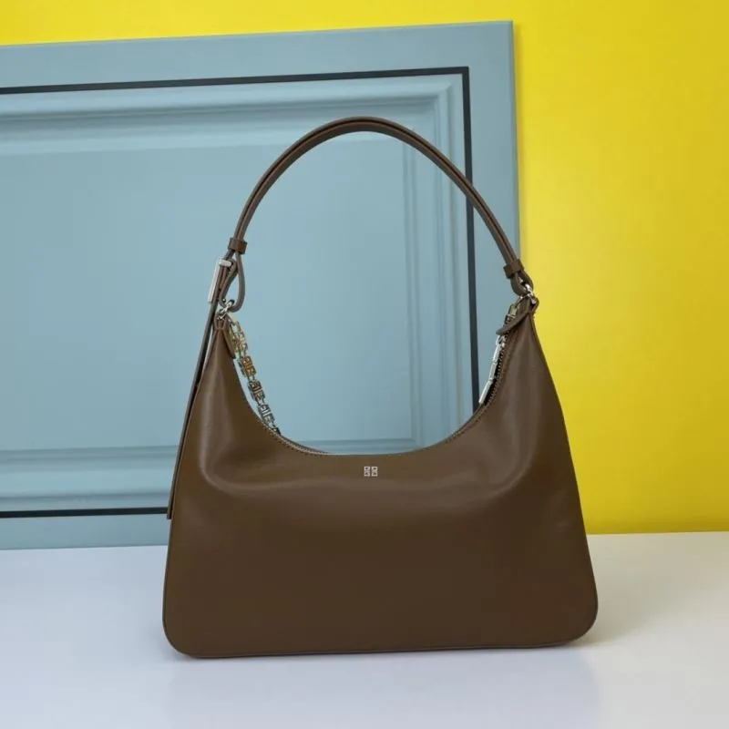 Givenchy Large Brown Hobo Shoulder Bag - Image 3