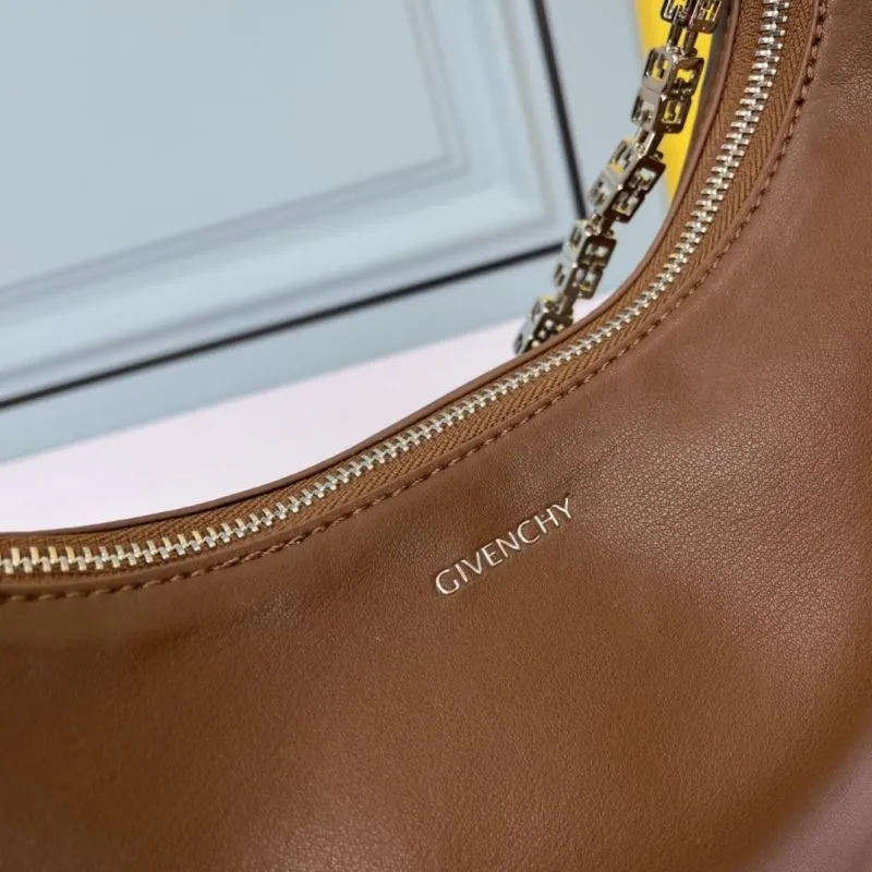 Givenchy Large Brown Hobo Shoulder Bag - Image 5