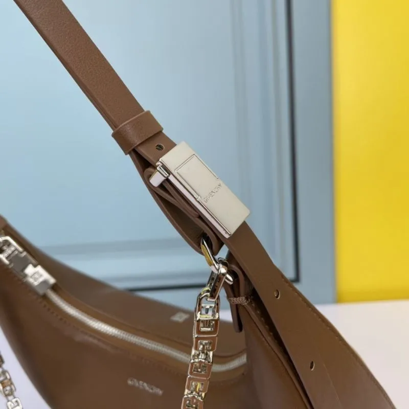 Givenchy Large Brown Hobo Shoulder Bag - Image 6