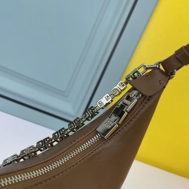 Givenchy Large Brown Hobo Shoulder Bag - Image 7