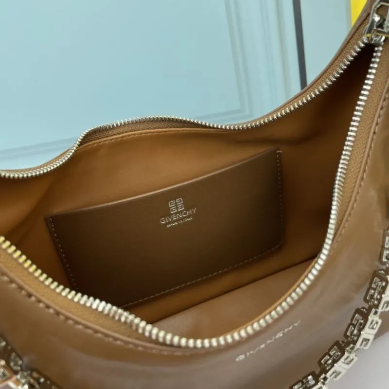 Givenchy Large Brown Hobo Shoulder Bag - Image 8