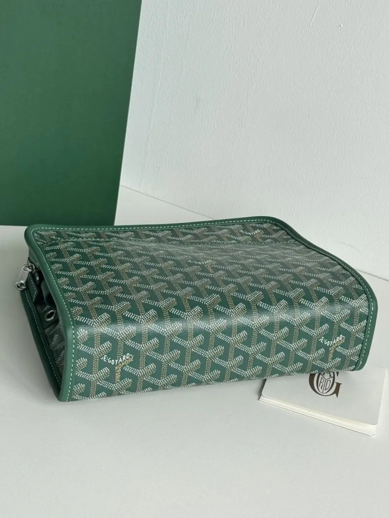 Goyard Green Clutch Bag Luxury Designer Bag - Image 5
