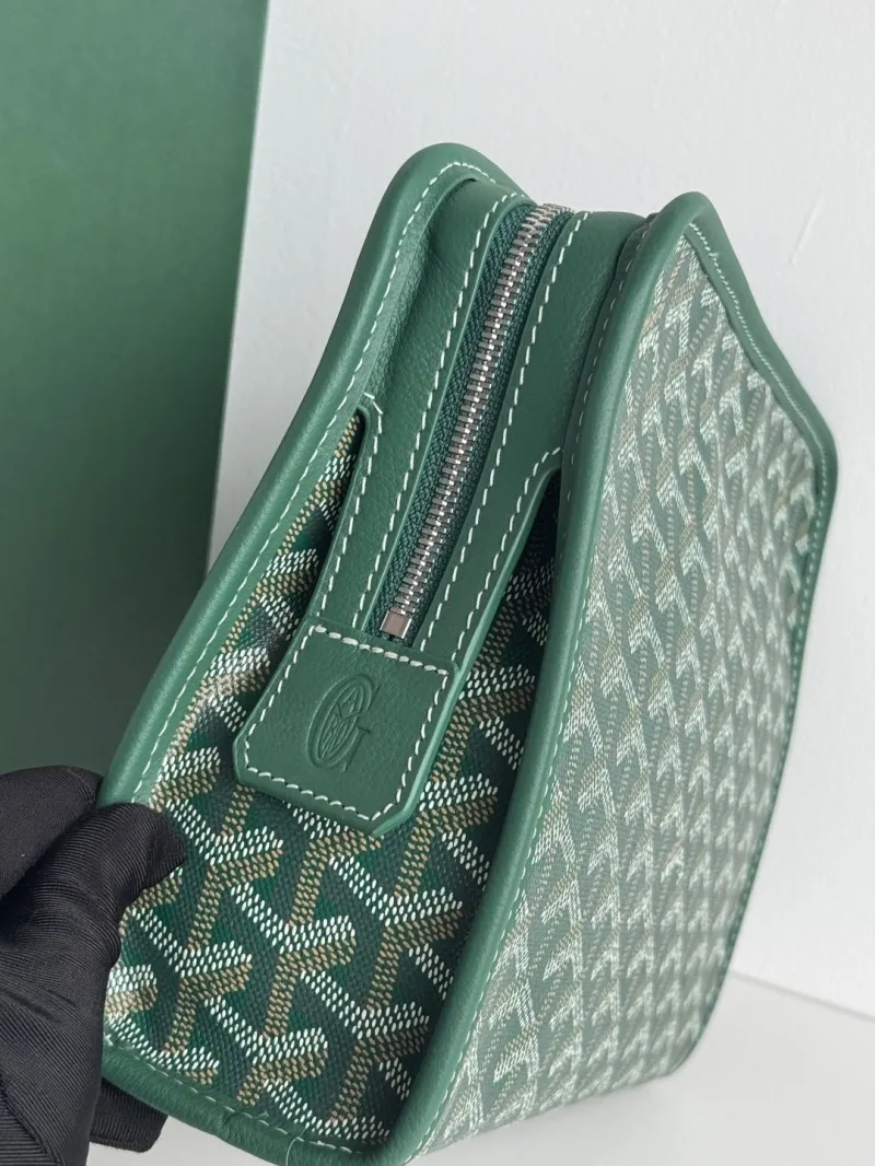 Goyard Green Clutch Bag Luxury Designer Bag - Image 7