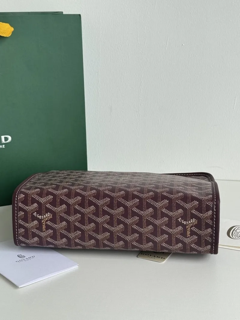 Goyard Dark Brown Clutch Bag 22 - Image 4