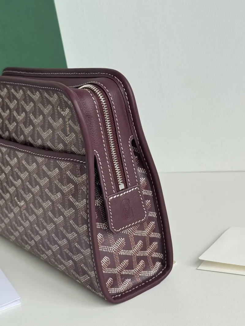 Goyard Dark Brown Clutch Bag 22 - Image 6