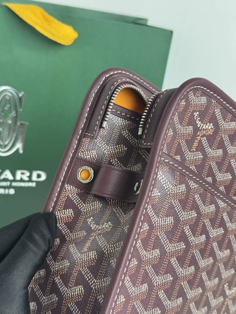 Goyard Dark Brown Clutch Bag 22 - Image 9