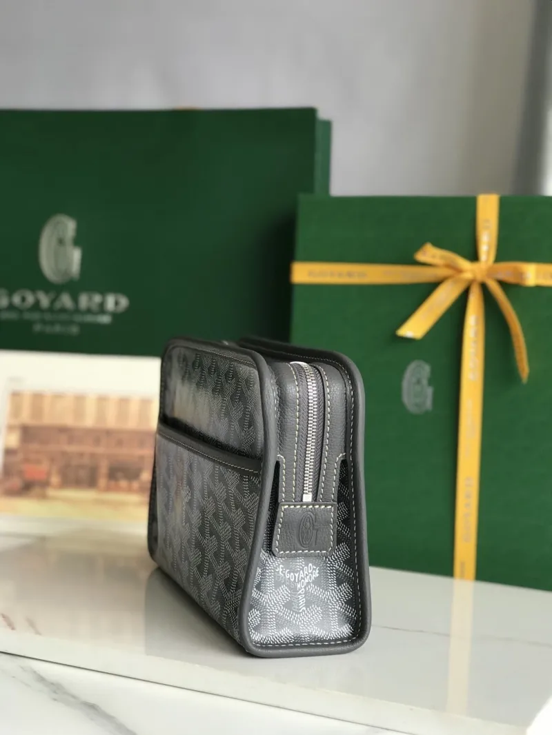 Goyard Dark Gray Clutch Bag - Image 3