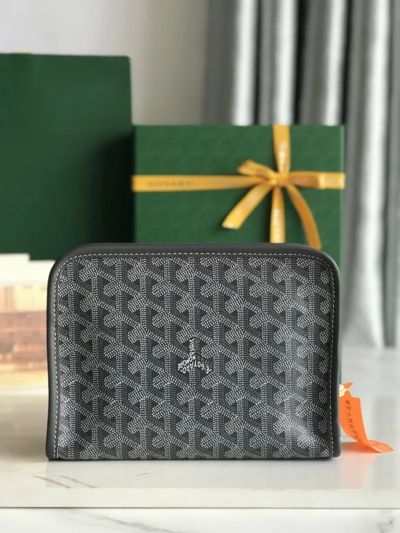 Goyard Dark Gray Clutch Bag - Image 4