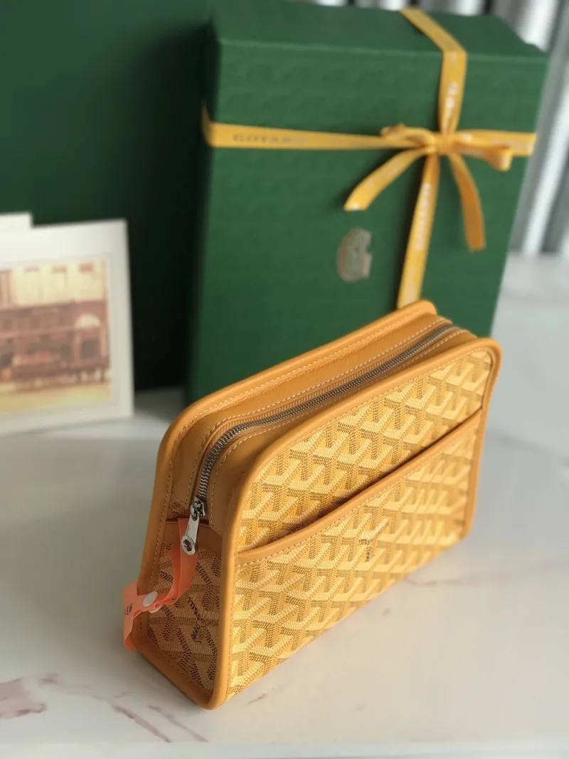 Goyard Yellow Clutch Bag 25 - Image 5
