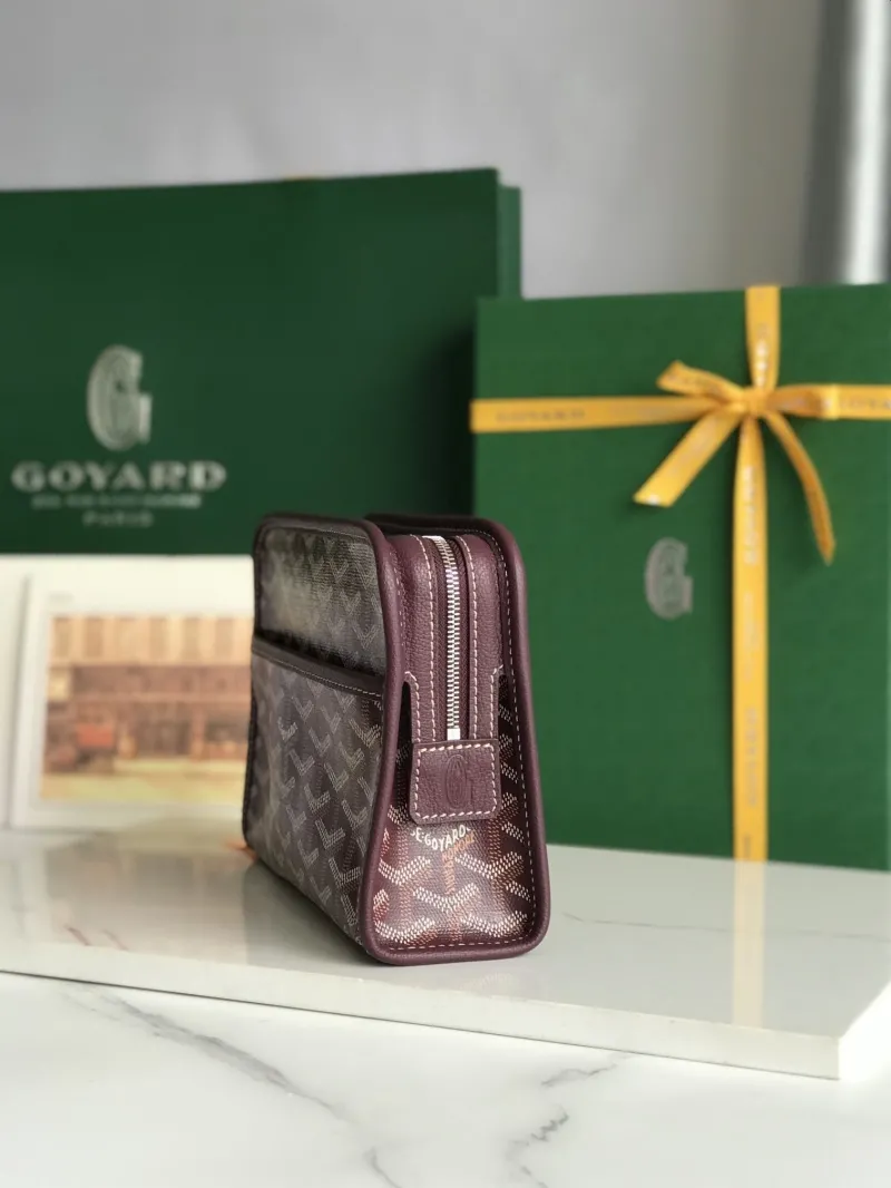 Goyard Burgundy Clutch Bag 26 - Image 3