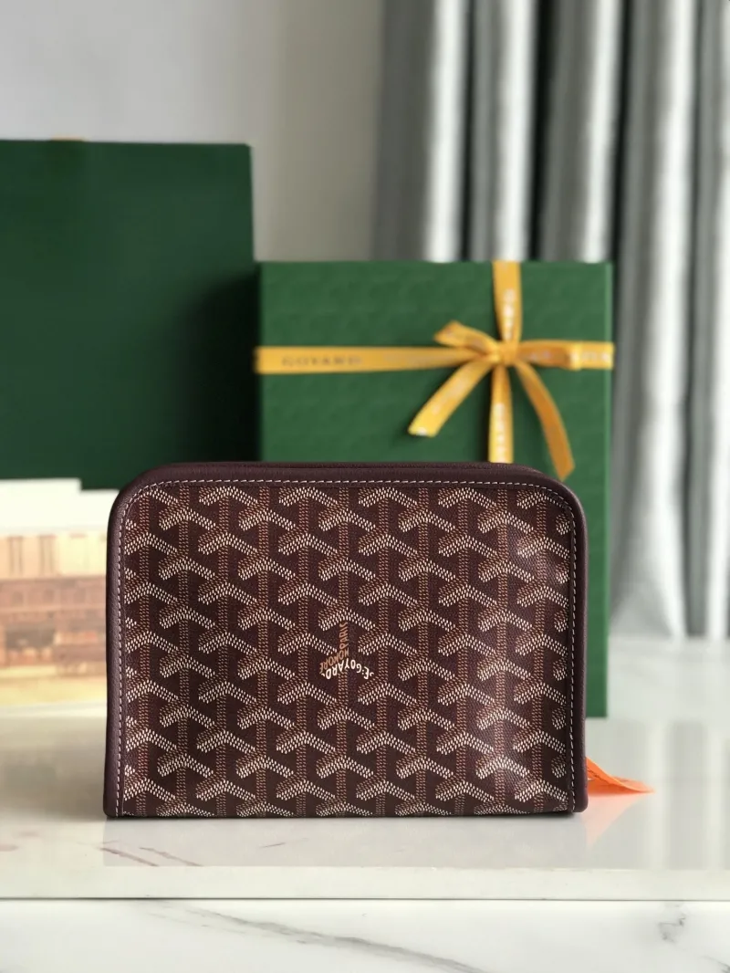 Goyard Burgundy Clutch Bag 26 - Image 4
