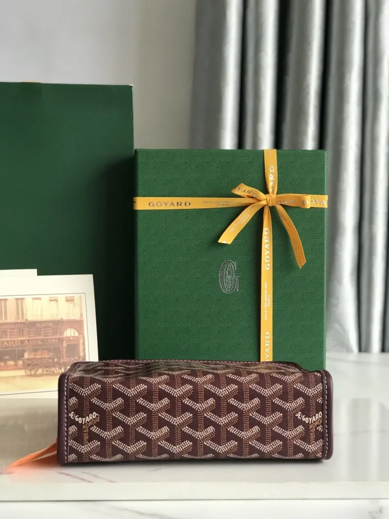 Goyard Burgundy Clutch Bag 26 - Image 5