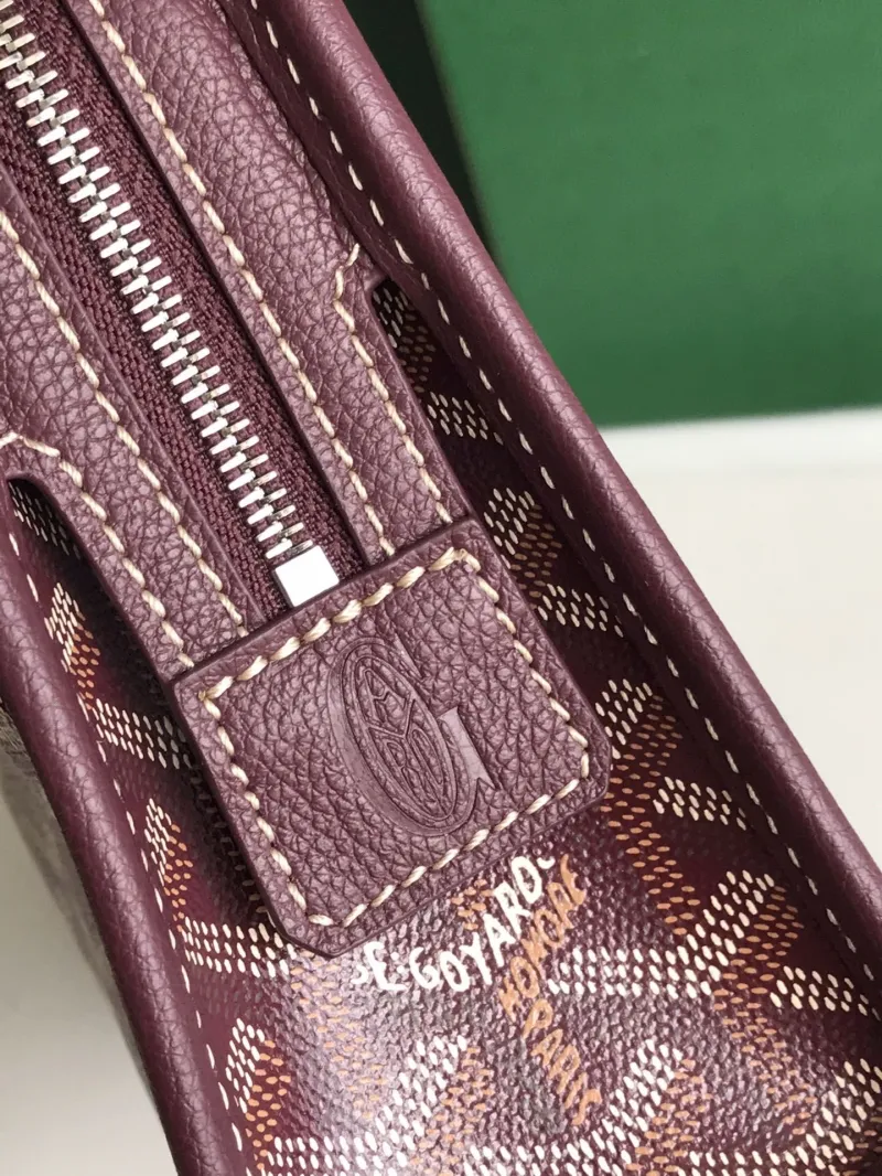 Goyard Burgundy Clutch Bag 26 - Image 7