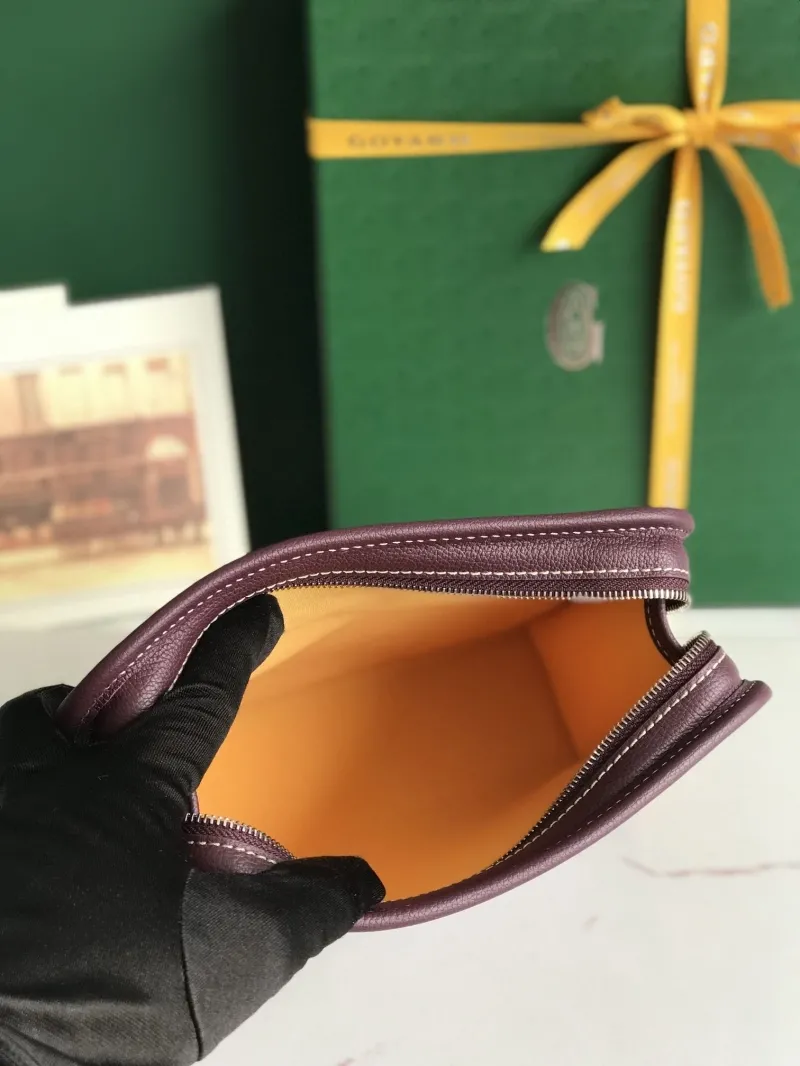 Goyard Burgundy Clutch Bag 26 - Image 8