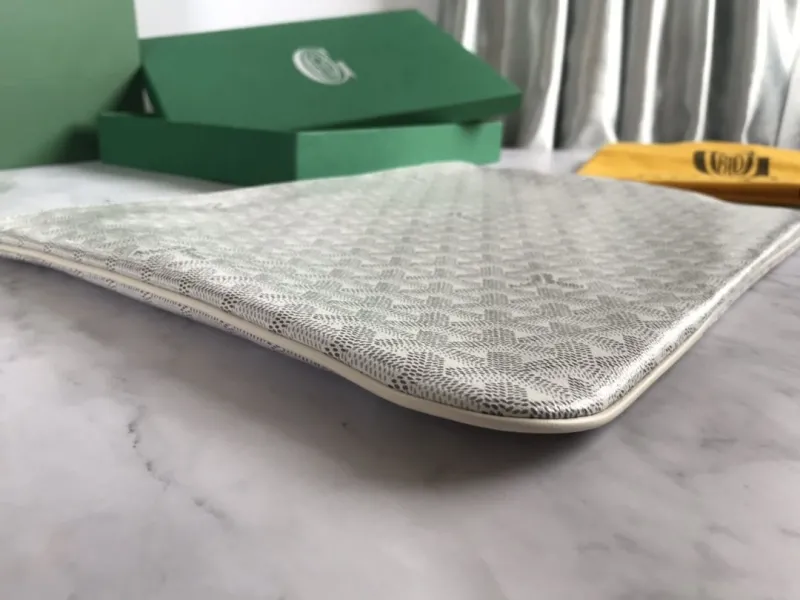 Alternative view of Goyard White Monogram Clutch Bag 55