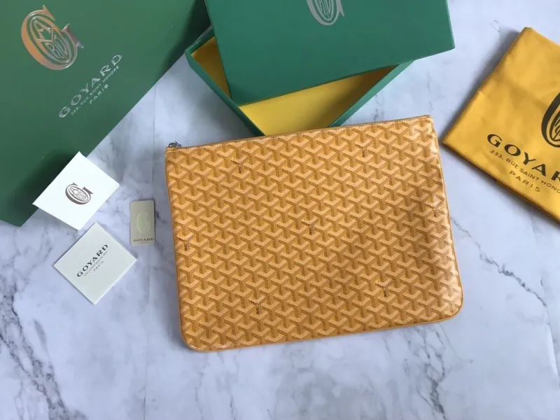 Goyard Yellow Clutch Bag 57