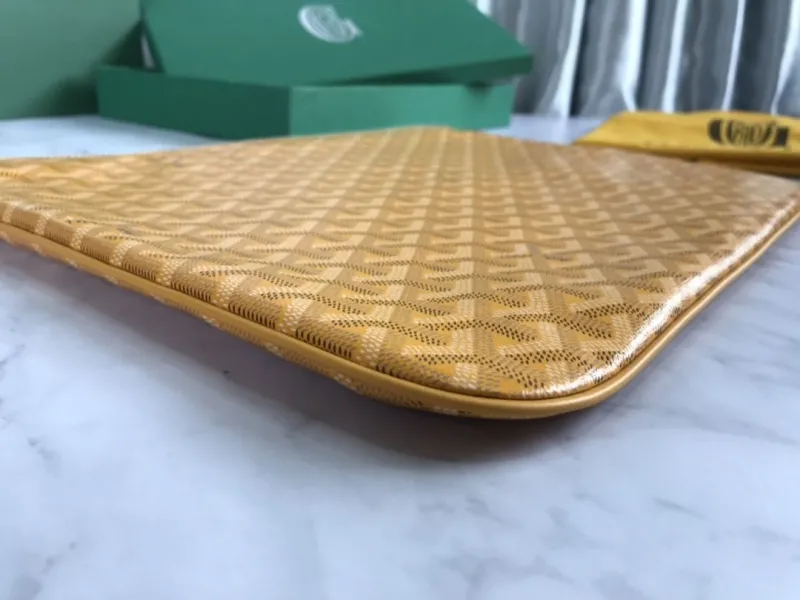 Alternative view of Goyard Yellow Clutch Bag 57