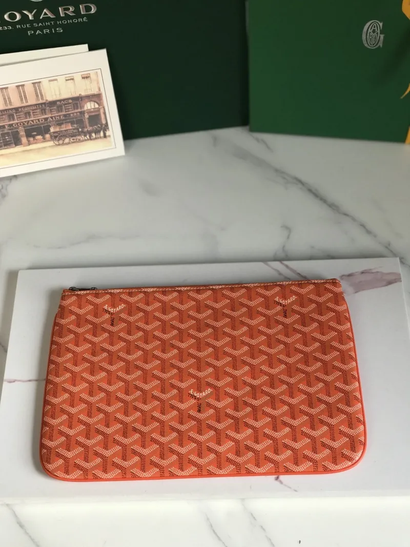 Goyard Orange Clutch Bag 62 - Image 3